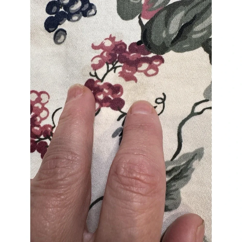 Waverly Orchard Trail 2 Scalloped Valances 74x15 Curtains Grapes‎ Green Gingham